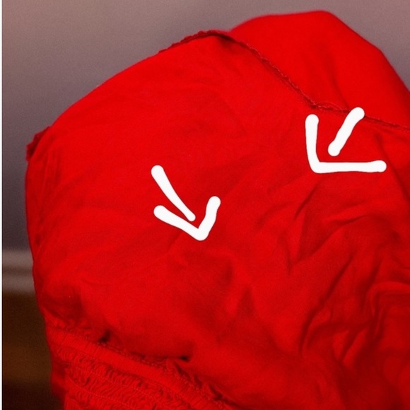 Wide leg red wilfred jumpsuit - Picture 8 of 9